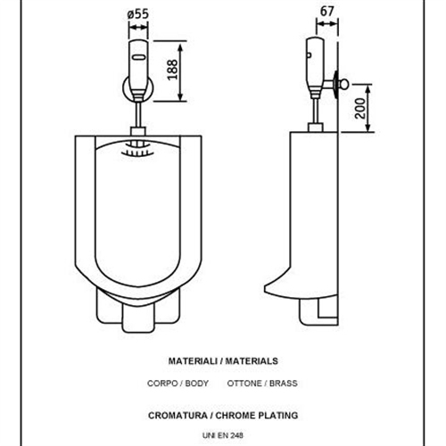 Sensor Urinal Flush - External Mounted